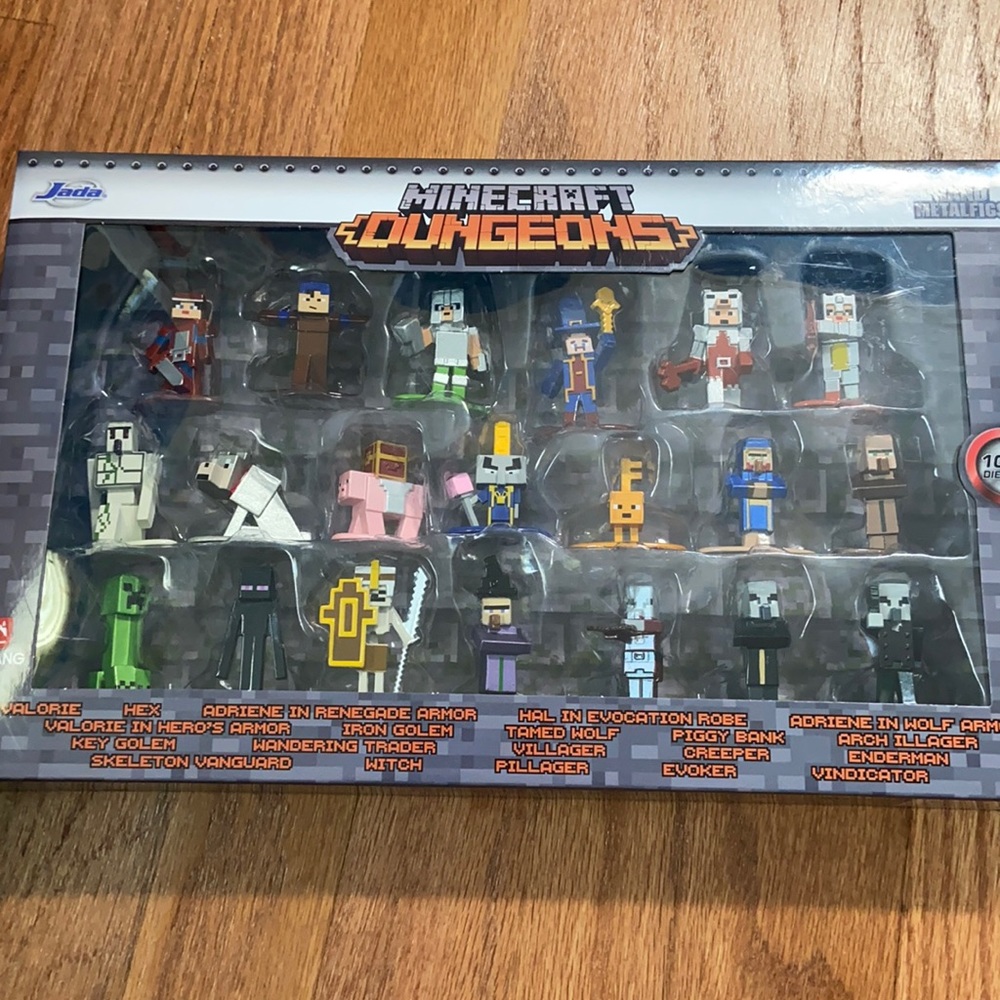 Minecraft Dungeons wave 4 metalfigs. Brand new- never opened